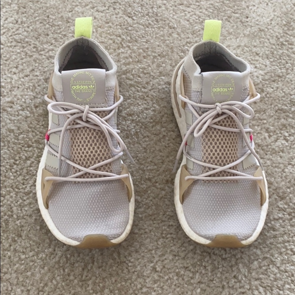 Tan sock knit Adidas